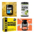 Wettkampfvorbereitung: ESN ISOCLEAR + MST Creatine + 2 weitere – alle enthaltenen Artikel
