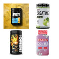 Wettkampfvorbereitung: ESN ISOCLEAR + MST Creatine + 2 weitere – alle enthaltenen Artikel