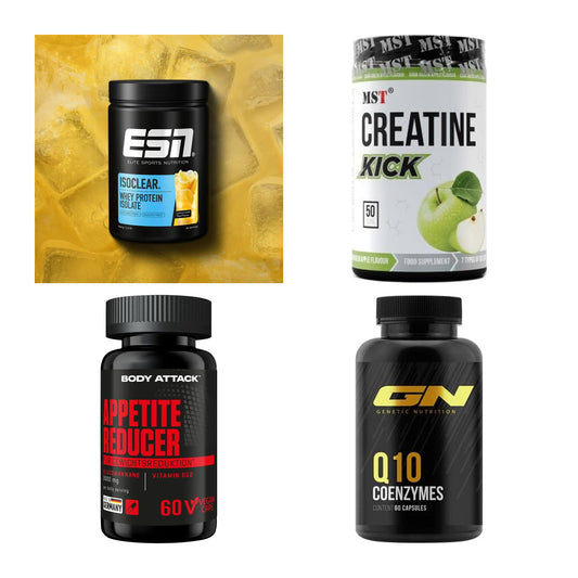 Wettkampfvorbereitung: ESN ISOCLEAR + MST Creatine + 2 weitere – alle enthaltenen Artikel
