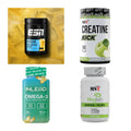 Wettkampfvorbereitung: ESN ISOCLEAR + MST Creatine + 2 weitere – alle enthaltenen Artikel