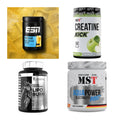 Wettkampfvorbereitung: ESN ISOCLEAR + MST Creatine + 2 weitere – alle enthaltenen Artikel