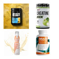 Wettkampfvorbereitung: ESN ISOCLEAR + MST Creatine + 2 weitere – alle enthaltenen Artikel