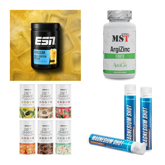 Wettkampfvorbereitung: ESN ISOCLEAR + MST ArgiZinc + 2 weitere – alle enthaltenen Artikel