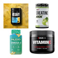 Wettkampfvorbereitung: ESN ISOCLEAR + MST Creatine + 2 weitere – alle enthaltenen Artikel