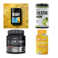 Wettkampfvorbereitung: ESN ISOCLEAR + MST Creatine + 2 weitere – alle enthaltenen Artikel