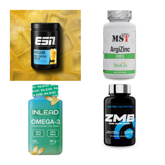 Wettkampfvorbereitung: ESN ISOCLEAR + MST ArgiZinc + 2 weitere – alle enthaltenen Artikel