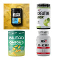 Wettkampfvorbereitung: ESN ISOCLEAR + MST Creatine + 2 weitere – alle enthaltenen Artikel