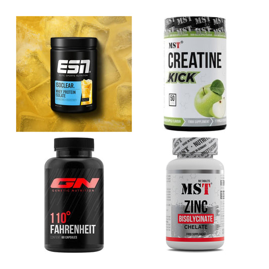 Wettkampfvorbereitung: ESN ISOCLEAR + MST Creatine + 2 weitere – alle enthaltenen Artikel