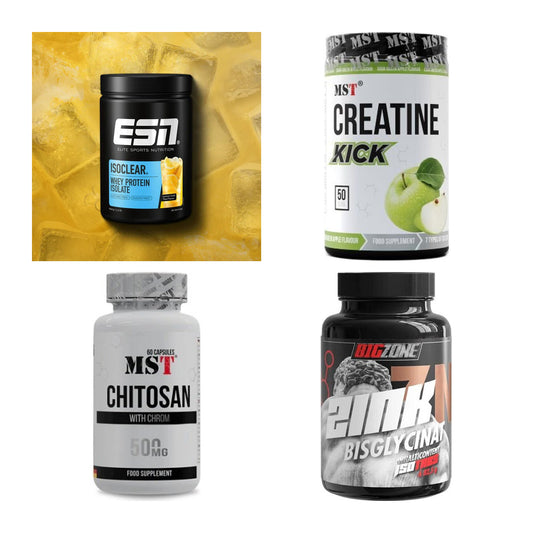 Wettkampfvorbereitung: ESN ISOCLEAR + MST Creatine + 2 weitere – alle enthaltenen Artikel