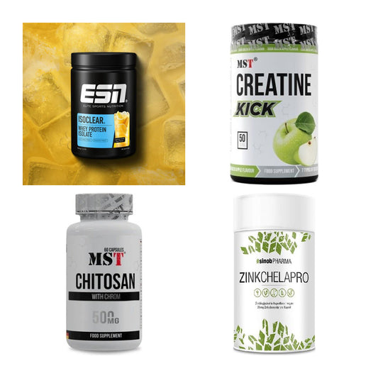 Wettkampfvorbereitung: ESN ISOCLEAR + MST Creatine + 2 weitere – alle enthaltenen Artikel