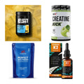 Wettkampfvorbereitung: ESN ISOCLEAR + MST Creatine + 2 weitere – alle enthaltenen Artikel