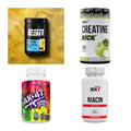 Wettkampfvorbereitung: ESN ISOCLEAR + MST Creatine + 2 weitere – alle enthaltenen Artikel