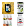 Wettkampfvorbereitung: ESN ISOCLEAR + MST Creatine + 2 weitere – alle enthaltenen Artikel