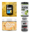 Wettkampfvorbereitung: ESN ISOCLEAR + MST Creatine + 2 weitere – alle enthaltenen Artikel