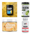 Wettkampfvorbereitung: ESN ISOCLEAR + MST Creatine + 2 weitere – alle enthaltenen Artikel