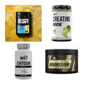 Wettkampfvorbereitung: ESN ISOCLEAR + MST Creatine + 2 weitere – alle enthaltenen Artikel