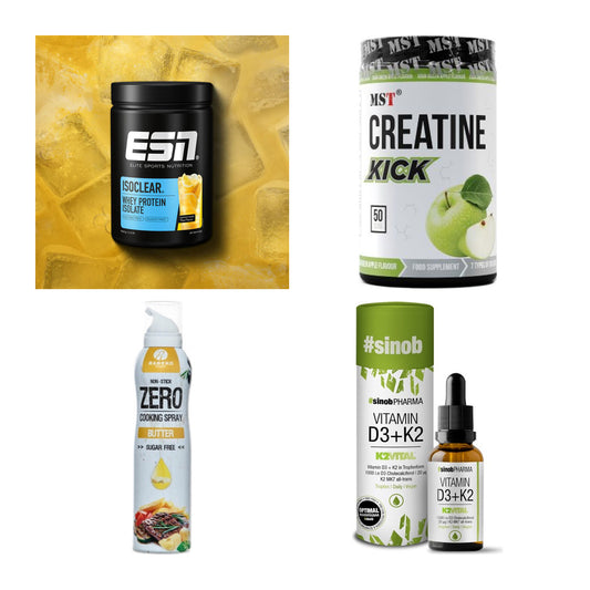 Wettkampfvorbereitung: ESN ISOCLEAR + MST Creatine + 2 weitere – alle enthaltenen Artikel