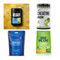 Wettkampfvorbereitung: ESN ISOCLEAR + MST Creatine + 2 weitere – alle enthaltenen Artikel
