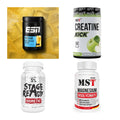 Wettkampfvorbereitung: ESN ISOCLEAR + MST Creatine + 2 weitere – alle enthaltenen Artikel