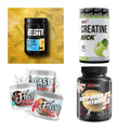 Wettkampfvorbereitung: ESN ISOCLEAR + MST Creatine + 2 weitere – alle enthaltenen Artikel