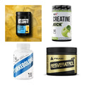 Wettkampfvorbereitung: ESN ISOCLEAR + MST Creatine + 2 weitere – alle enthaltenen Artikel