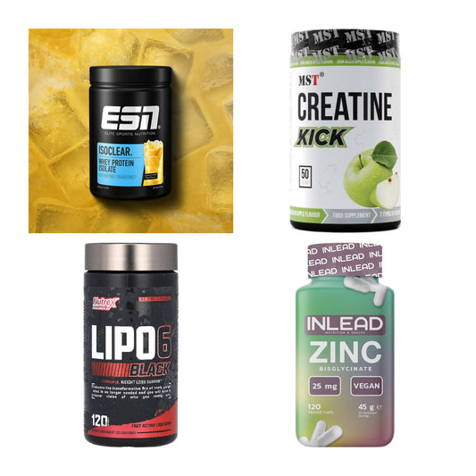 Wettkampfvorbereitung: ESN ISOCLEAR + MST Creatine + 2 weitere – alle enthaltenen Artikel