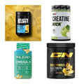 Wettkampfvorbereitung: ESN ISOCLEAR + MST Creatine + 2 weitere – alle enthaltenen Artikel