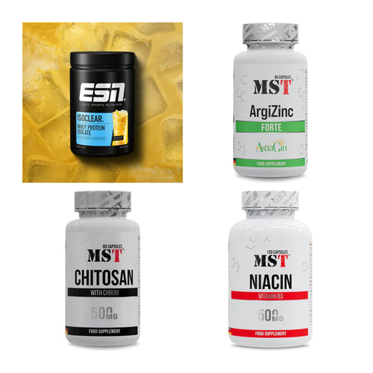 Wettkampfvorbereitung: ESN ISOCLEAR + MST ArgiZinc + 2 weitere – alle enthaltenen Artikel