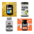 Wettkampfvorbereitung: ESN ISOCLEAR + MST Creatine + 2 weitere – alle enthaltenen Artikel