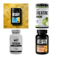 Wettkampfvorbereitung: ESN ISOCLEAR + MST Creatine + 2 weitere – alle enthaltenen Artikel