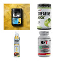 Wettkampfvorbereitung: ESN ISOCLEAR + MST Creatine + 2 weitere – alle enthaltenen Artikel