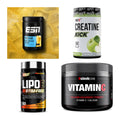 Wettkampfvorbereitung: ESN ISOCLEAR + MST Creatine + 2 weitere – alle enthaltenen Artikel