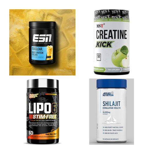 Wettkampfvorbereitung: ESN ISOCLEAR + MST Creatine + 2 weitere – alle enthaltenen Artikel