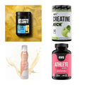 Wettkampfvorbereitung: ESN ISOCLEAR + MST Creatine + 2 weitere – alle enthaltenen Artikel