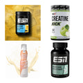 Wettkampfvorbereitung: ESN ISOCLEAR + MST Creatine + 2 weitere – alle enthaltenen Artikel
