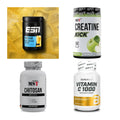Wettkampfvorbereitung: ESN ISOCLEAR + MST Creatine + 2 weitere – alle enthaltenen Artikel
