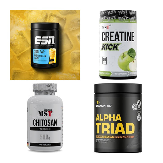 Wettkampfvorbereitung: ESN ISOCLEAR + MST Creatine + 2 weitere – alle enthaltenen Artikel
