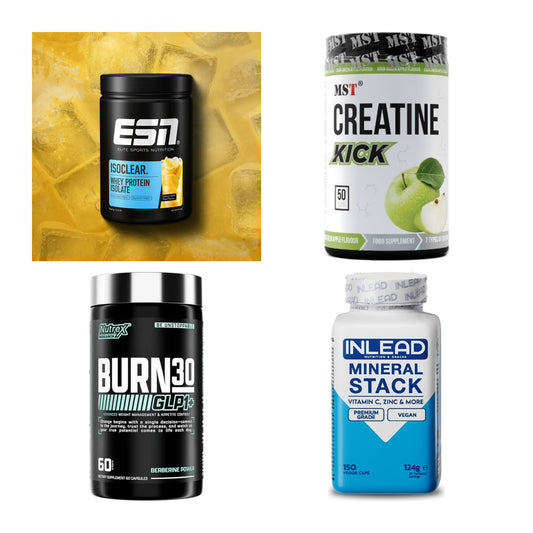Wettkampfvorbereitung: ESN ISOCLEAR + MST Creatine + 2 weitere – alle enthaltenen Artikel