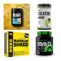 Wettkampfvorbereitung: ESN ISOCLEAR + MST Creatine + 2 weitere – alle enthaltenen Artikel