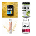 Wettkampfvorbereitung: ESN ISOCLEAR + MST Creatine + 2 weitere – alle enthaltenen Artikel