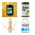 Wettkampfvorbereitung: ESN ISOCLEAR + MST Creatine + 2 weitere – alle enthaltenen Artikel