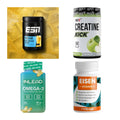 Wettkampfvorbereitung: ESN ISOCLEAR + MST Creatine + 2 weitere – alle enthaltenen Artikel