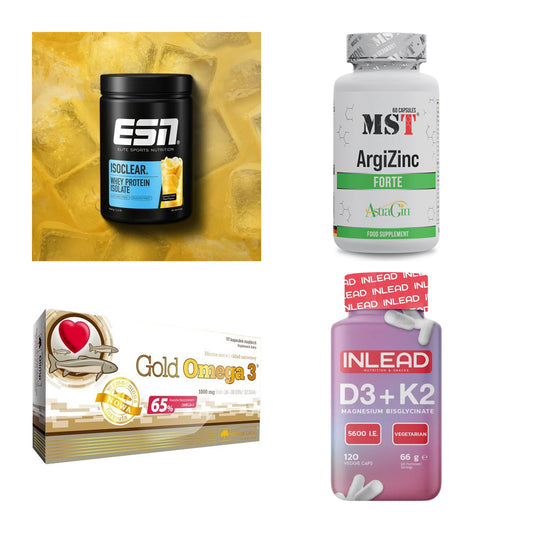 Wettkampfvorbereitung: ESN ISOCLEAR + MST ArgiZinc + 2 weitere – alle enthaltenen Artikel