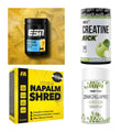 Wettkampfvorbereitung: ESN ISOCLEAR + MST Creatine + 2 weitere – alle enthaltenen Artikel