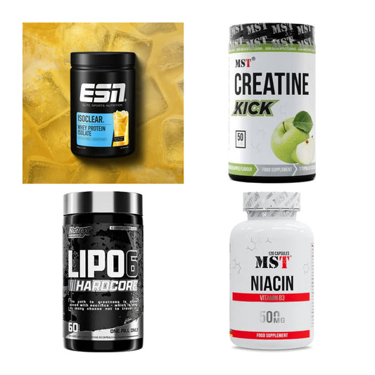 Wettkampfvorbereitung: ESN ISOCLEAR + MST Creatine + 2 weitere – alle enthaltenen Artikel