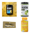 Wettkampfvorbereitung: ESN ISOCLEAR + MST Creatine + 2 weitere – alle enthaltenen Artikel