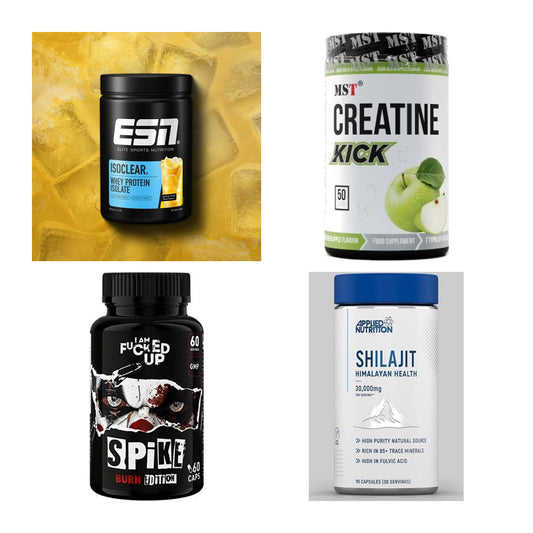 Wettkampfvorbereitung: ESN ISOCLEAR + MST Creatine + 2 weitere – alle enthaltenen Artikel