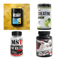 Wettkampfvorbereitung: ESN ISOCLEAR + MST Creatine + 2 weitere – alle enthaltenen Artikel