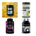 Wettkampfvorbereitung: ESN ISOCLEAR + MST Creatine + 2 weitere – alle enthaltenen Artikel