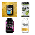 Wettkampfvorbereitung: ESN ISOCLEAR + MST Creatine + 2 weitere – alle enthaltenen Artikel